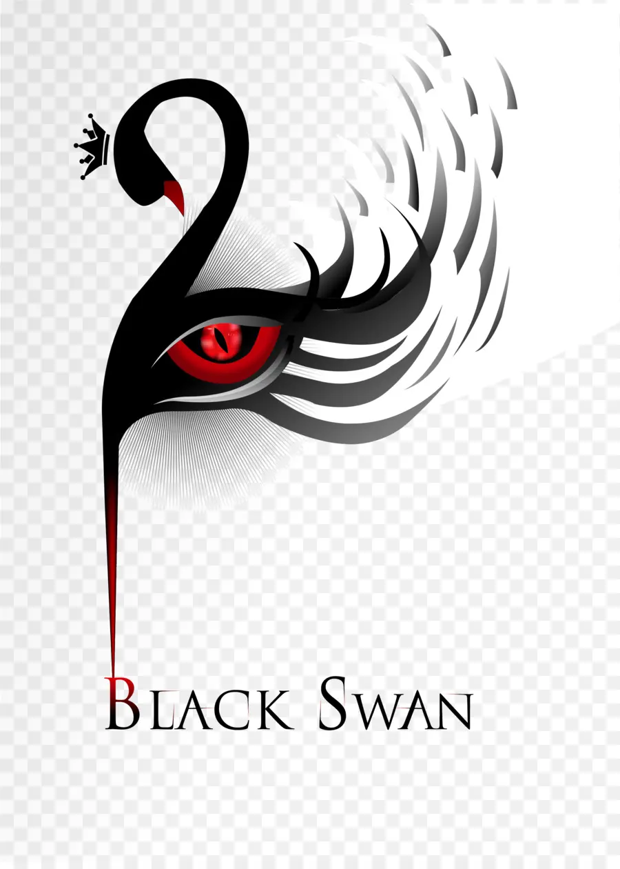 Cisne Negro，Ojos Rojos PNG