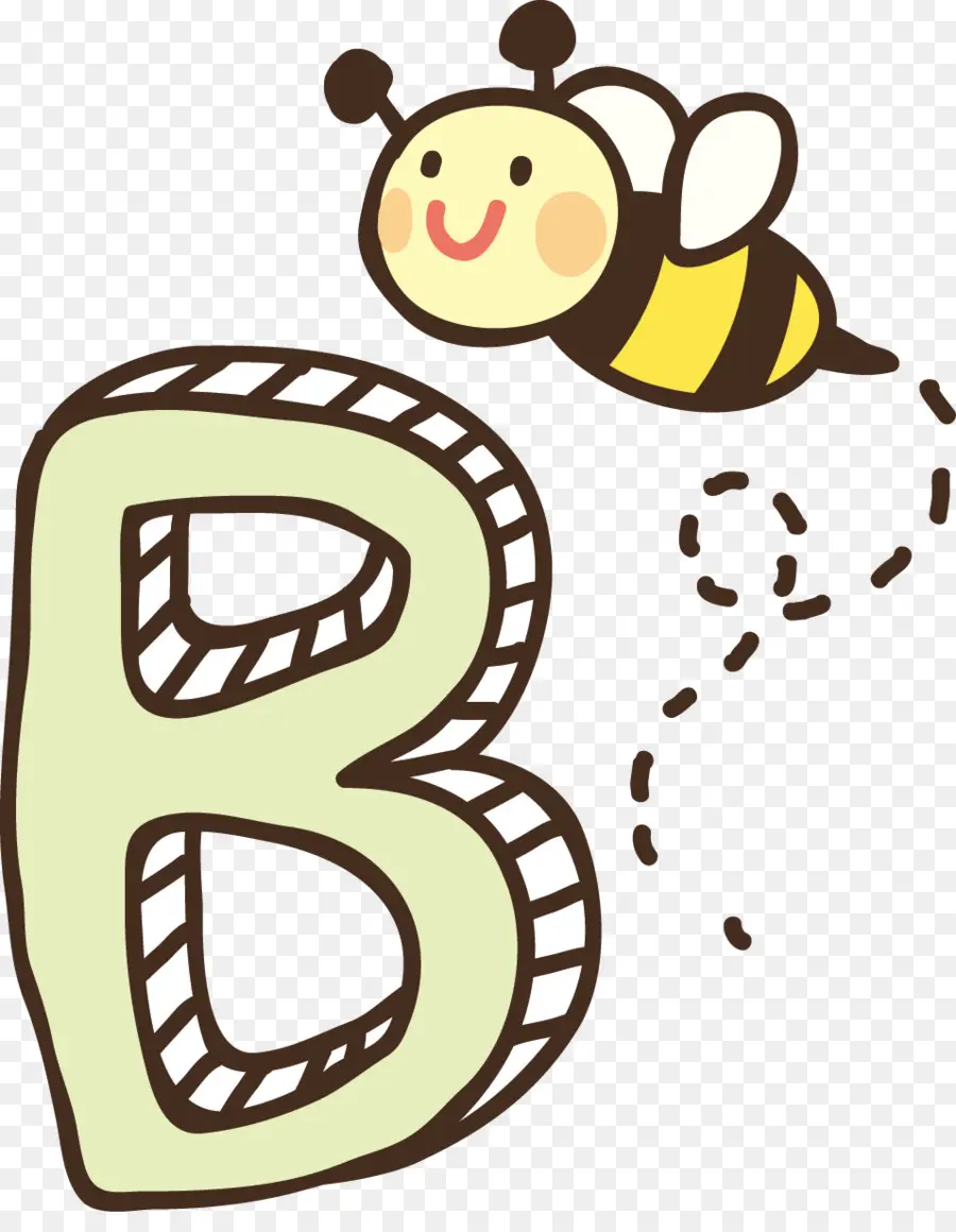 Abeja，Letra B PNG