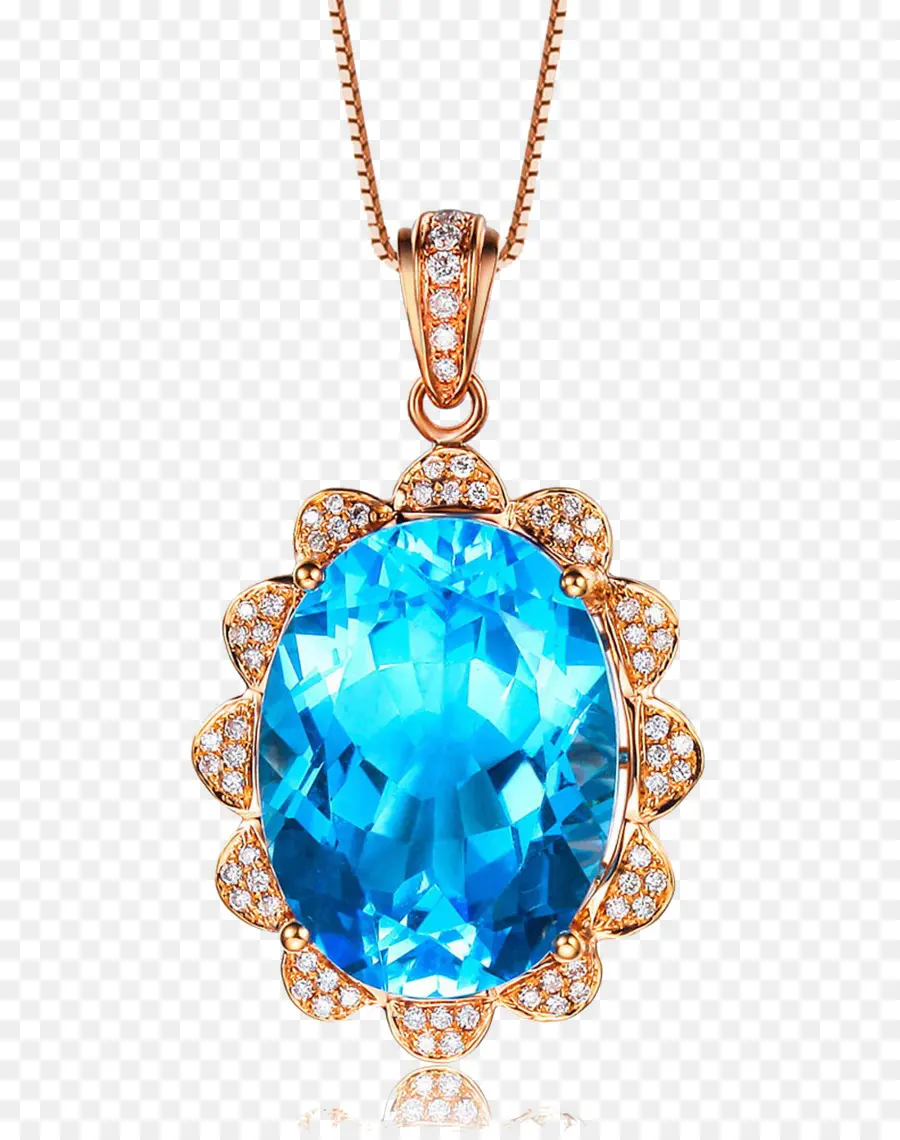 Collar De Gemas Azules，Collar PNG