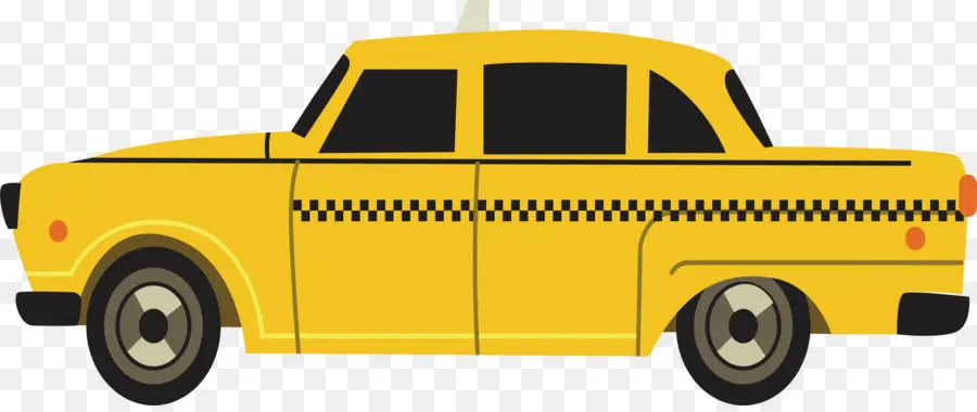 Taxi Amarillo，Auto PNG