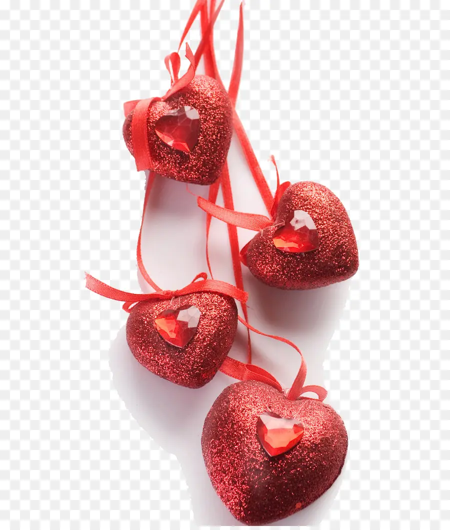 Corazones Rojos Con Brillo，Enamorado PNG