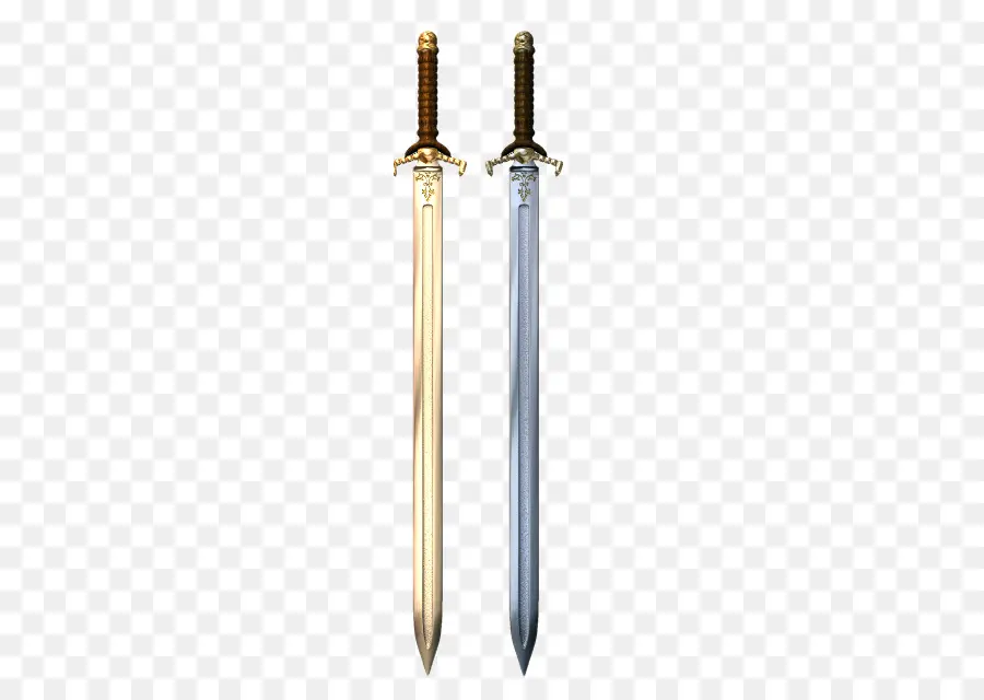 Espadas De Oro Y Plata，Cuchillas PNG