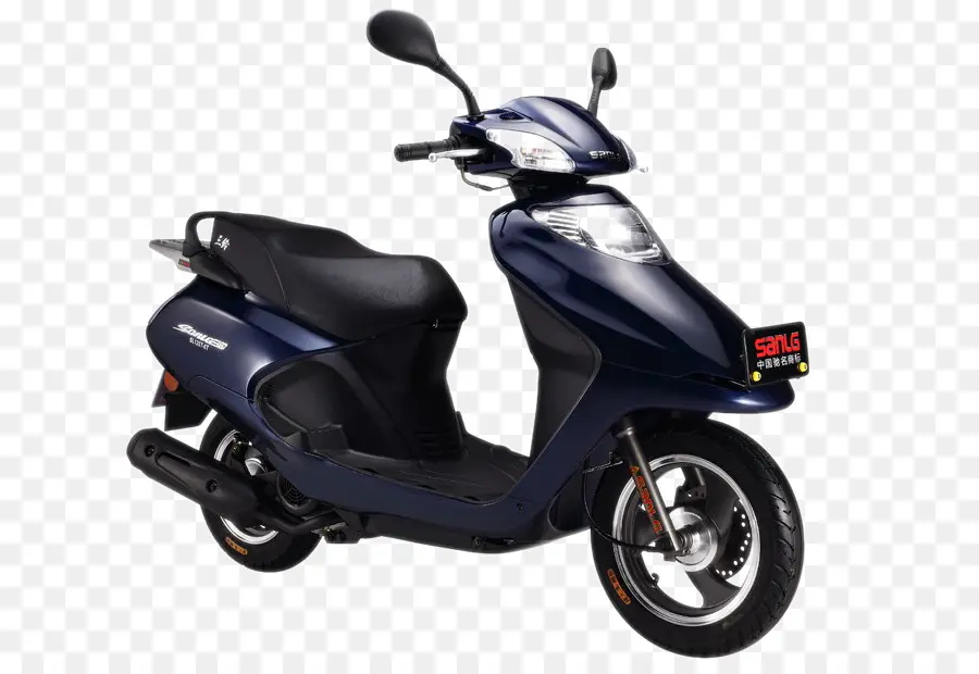 Vespa Azul，Moto PNG