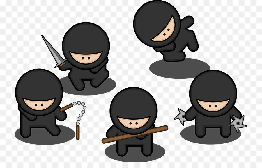 Ninja，De Dibujos Animados PNG