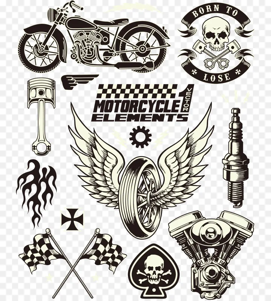 Elementos De Moto，Bicicleta PNG