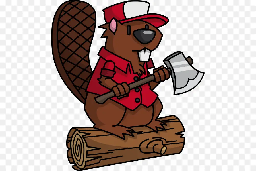 Beaver，Leñador PNG