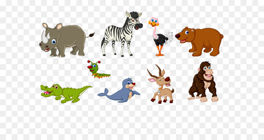 Animales De Dibujos Animados，Fauna PNG