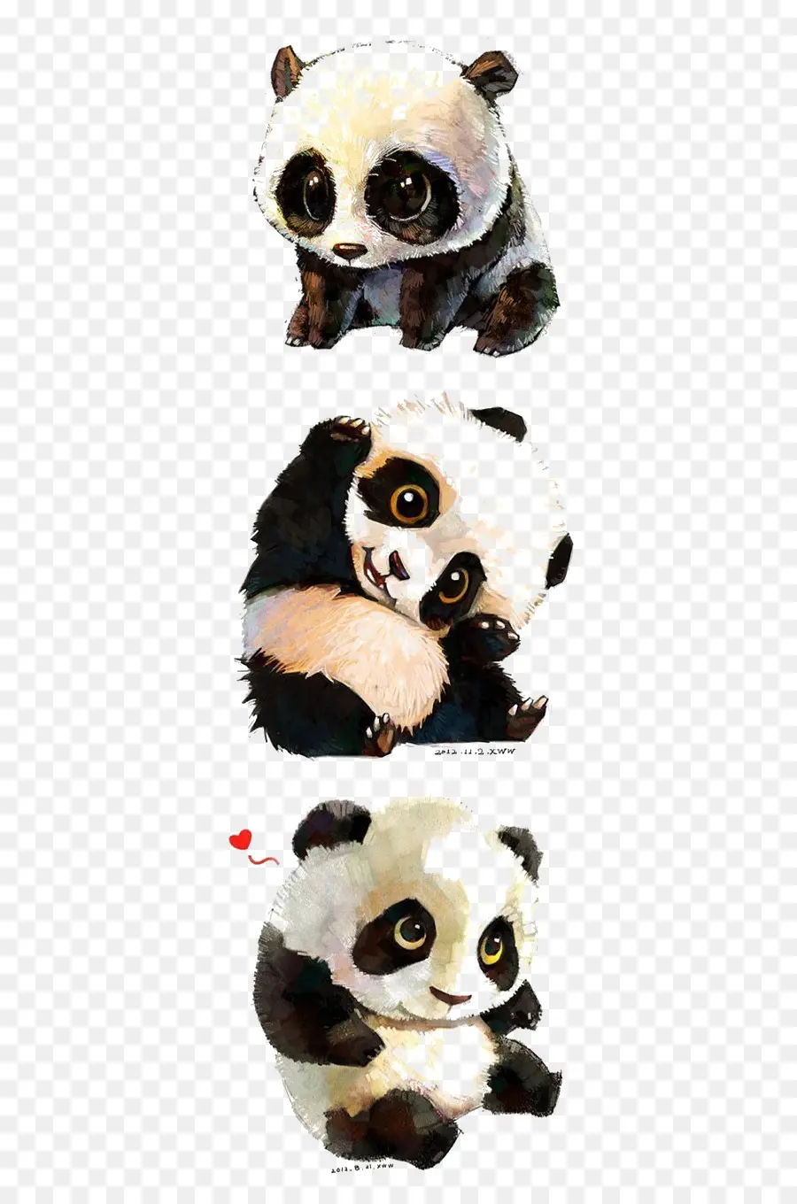 Pandas，Dibujos Animados PNG