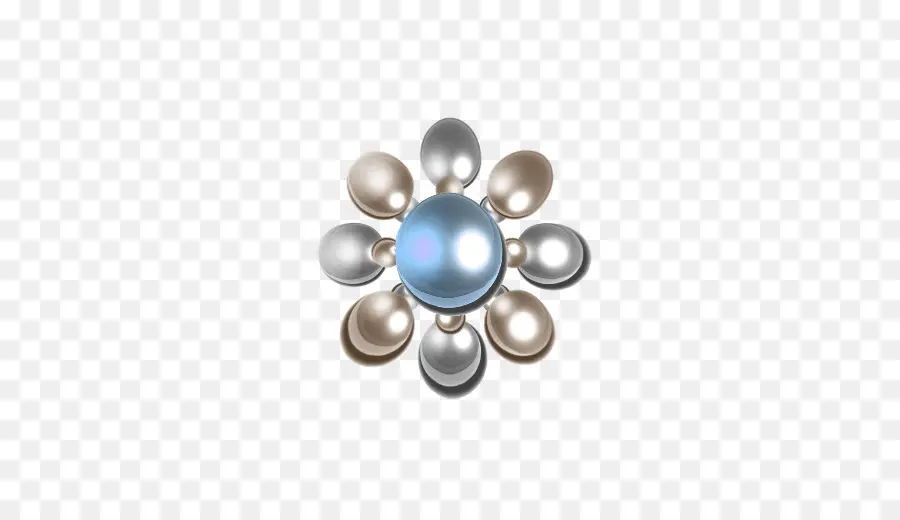 Broche De Flores，Perlas PNG