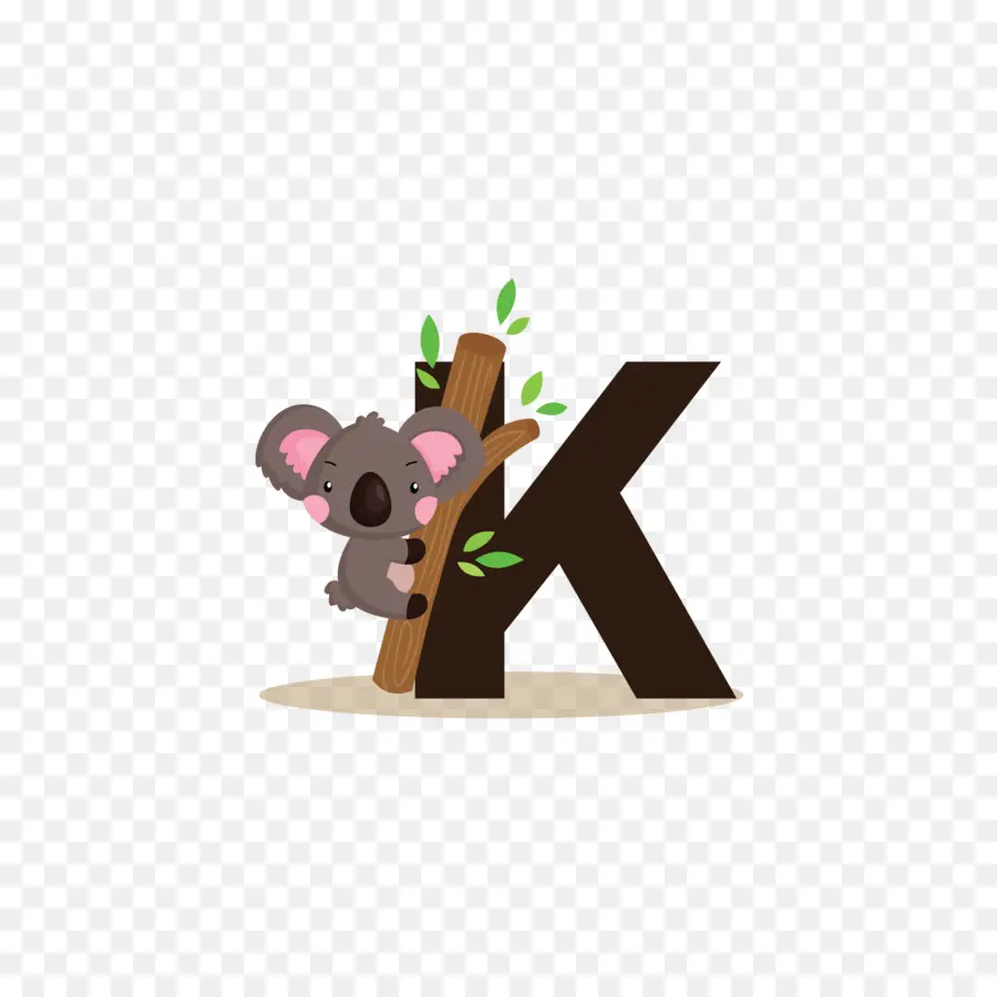 Koala Letra K，Coala PNG