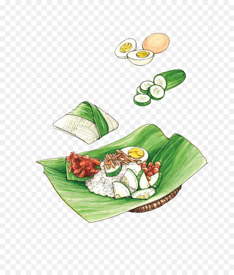 Nasi Lemak，Comida PNG