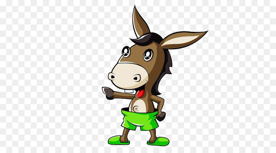 Poitou Burro，De Dibujos Animados PNG