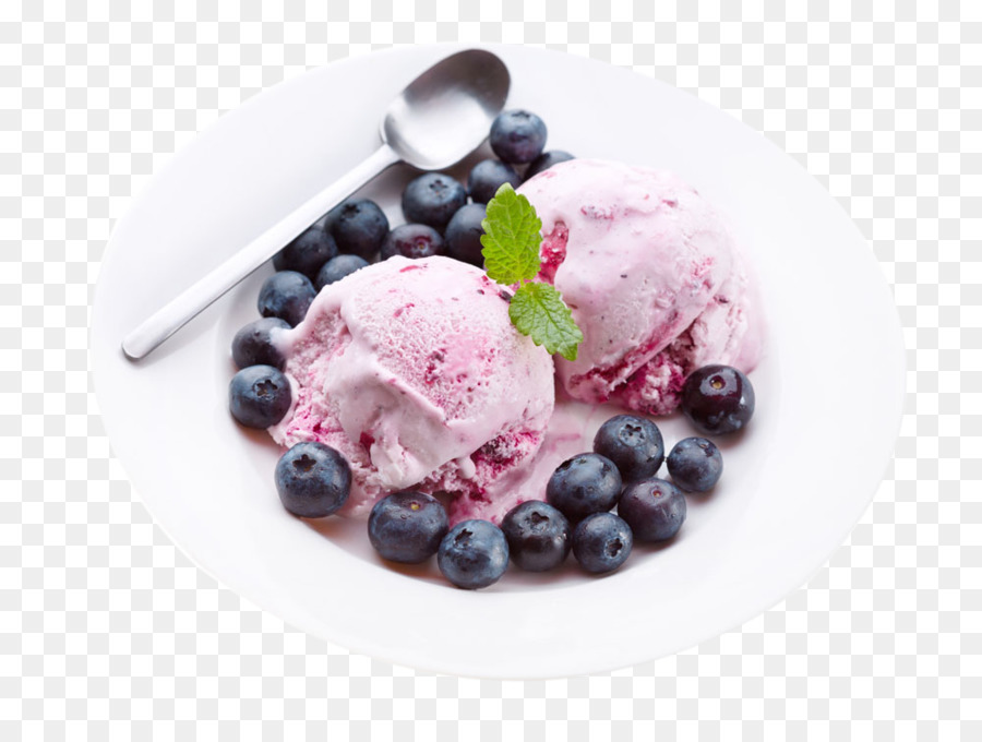 Helado De Arándanos，Postre PNG