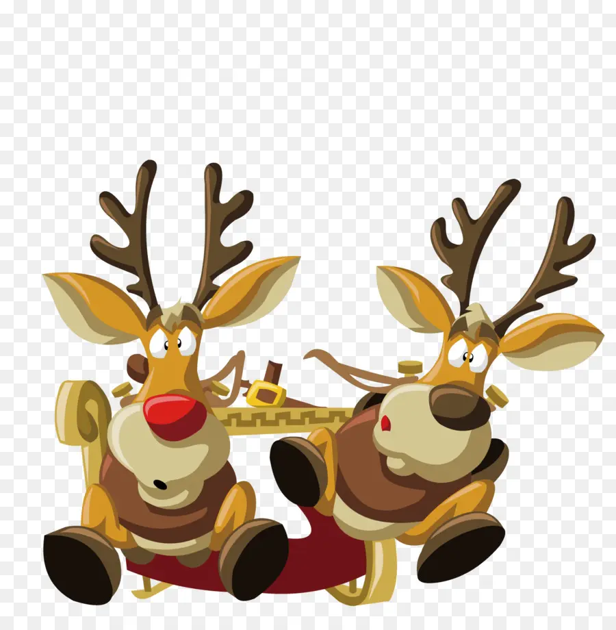 Santa Claus，Rudolph PNG