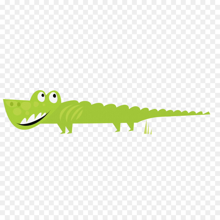 Cocodrilo Verde，Dibujos Animados PNG