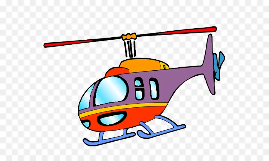 Helicóptero De Dibujos Animados，Aeronave PNG