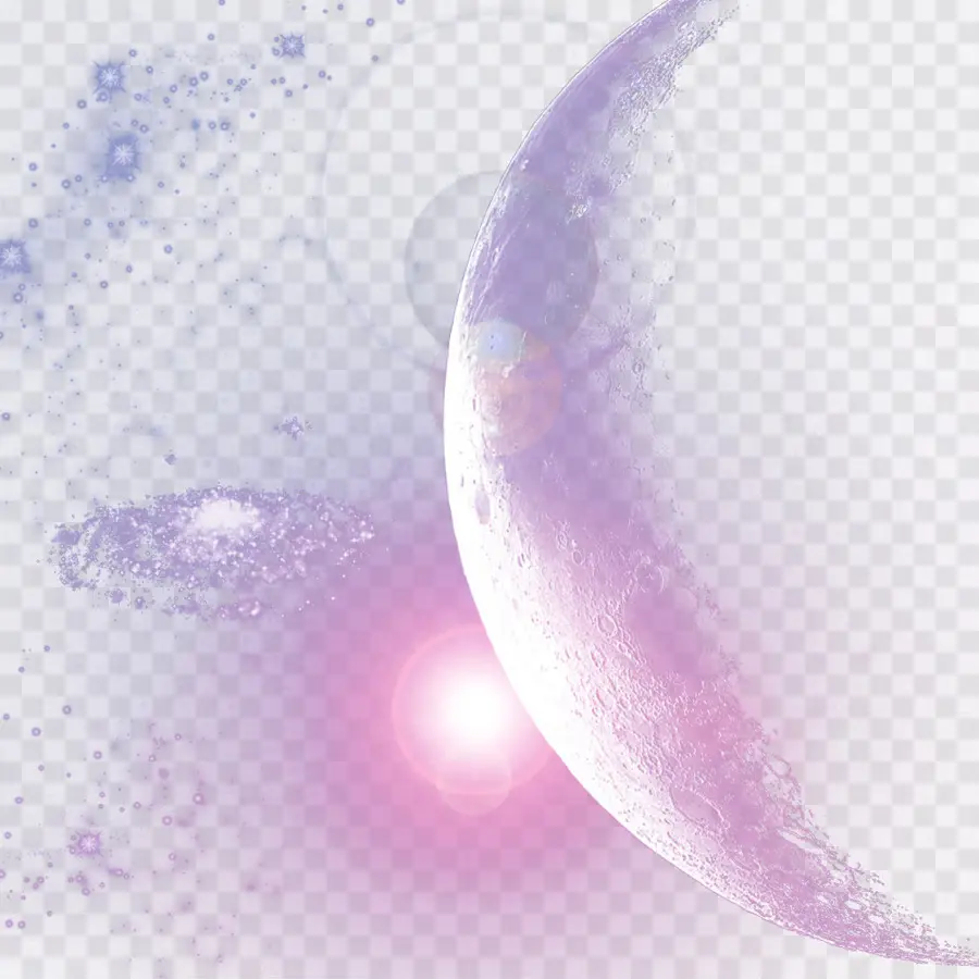 Luna，Púrpura PNG