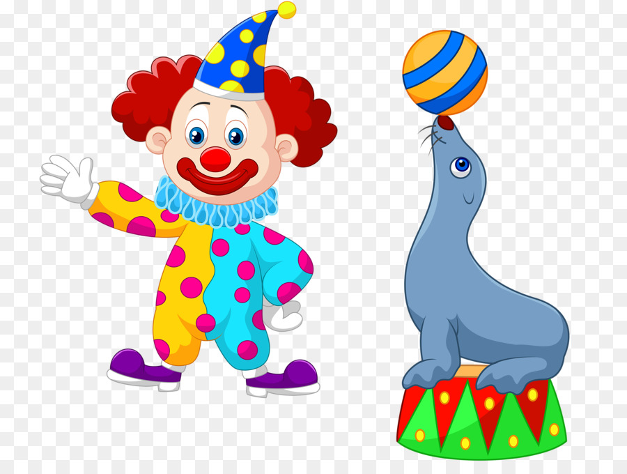 Payaso Y Foca，Circo PNG