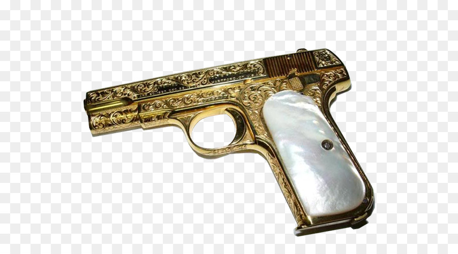 Pistola Dorada，Arma PNG