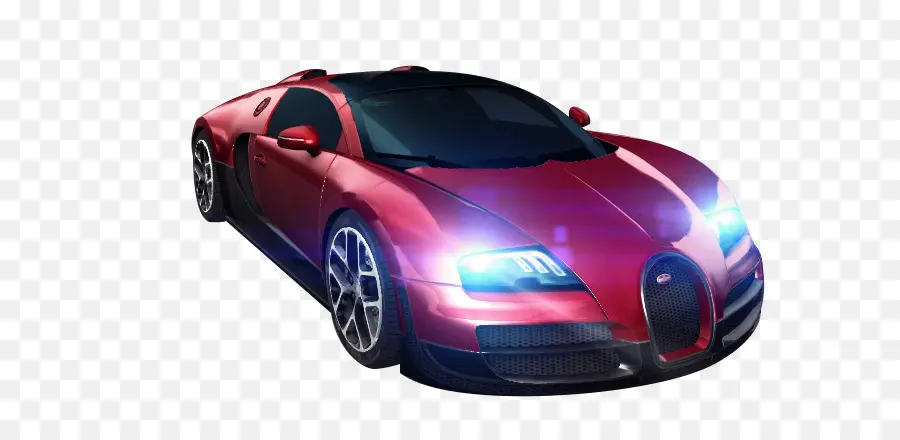 Bugatti Veyron Rojo Y Negro，Lujo PNG