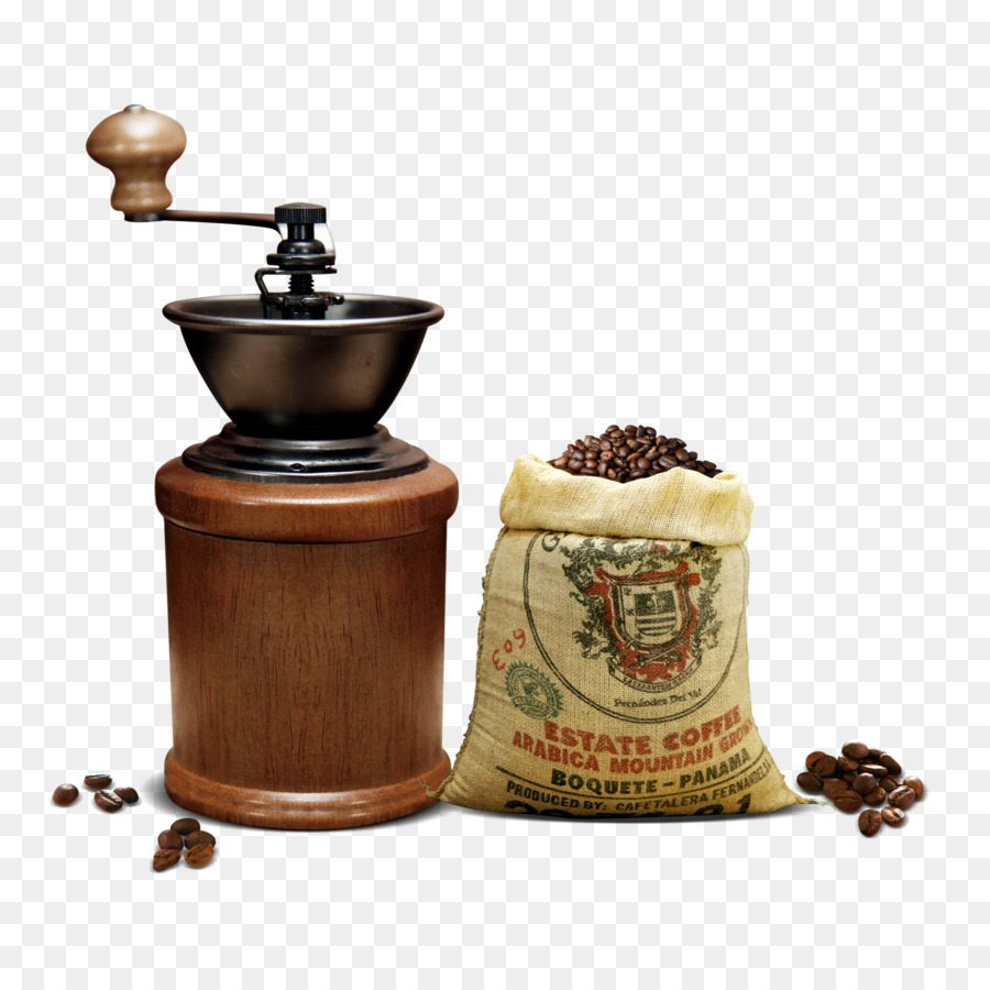 Molinillo De Cafe，Granos De Café PNG