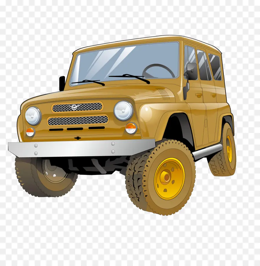 Jeep Amarillo，Fuera De La Carretera PNG