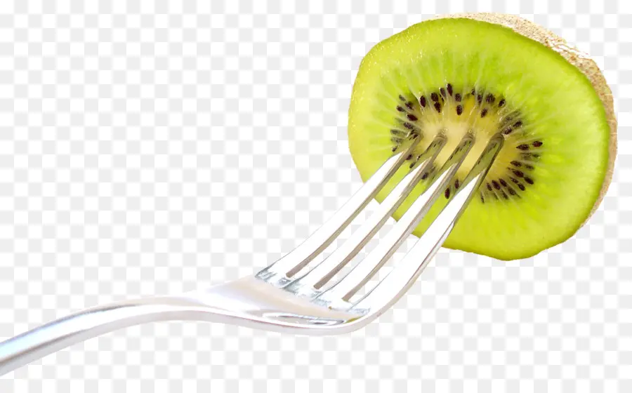 Kiwi En Tenedor，Rebanada PNG