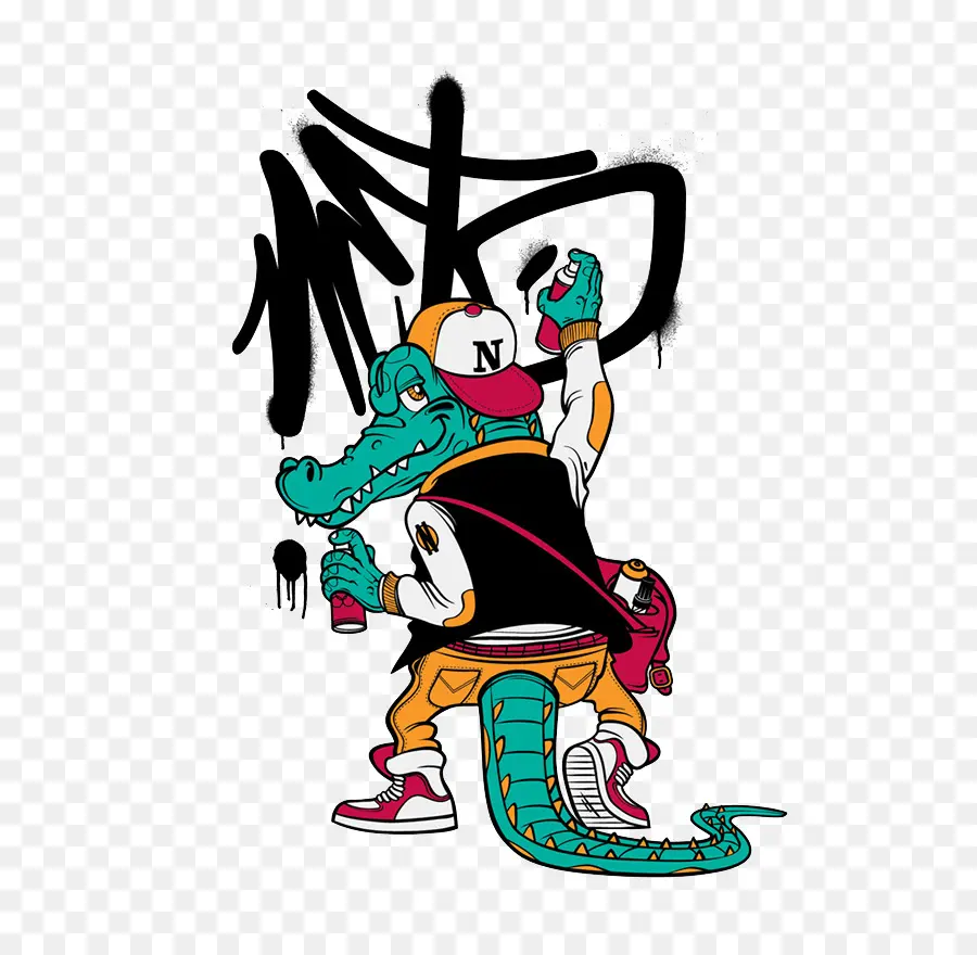 Cocodrilo，Graffiti PNG