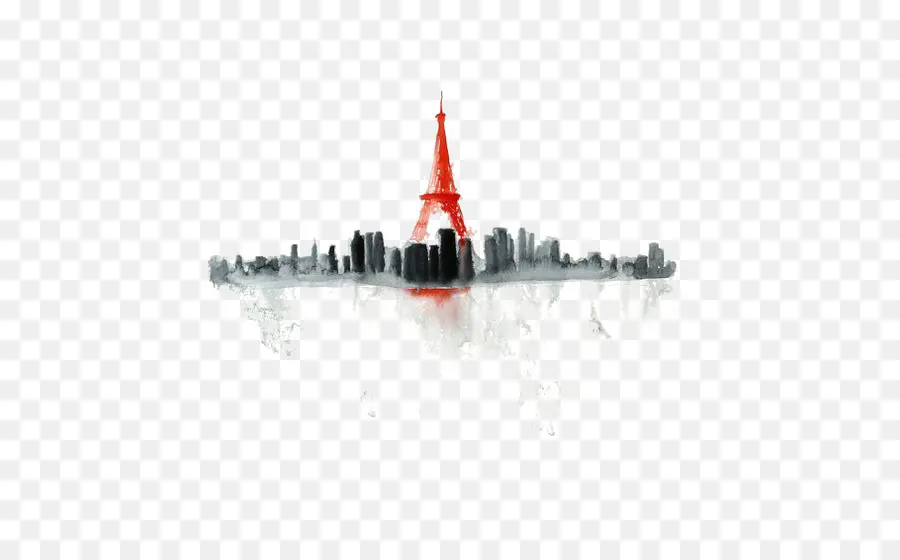 Torre Eiffel，Pintura De Acuarela PNG