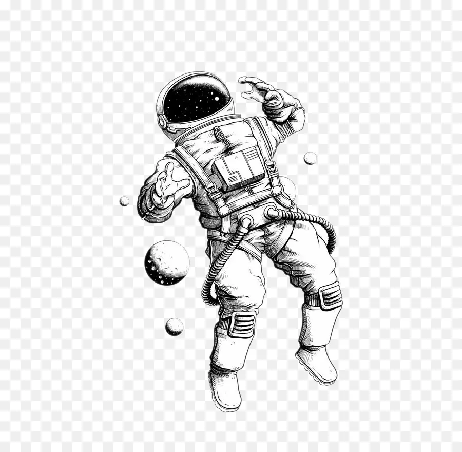 Dibujo，Astronauta PNG