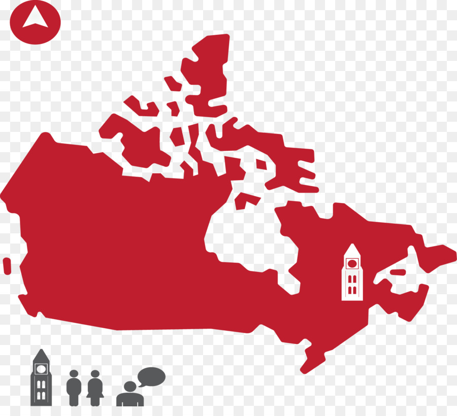 Canadá，Mapa PNG