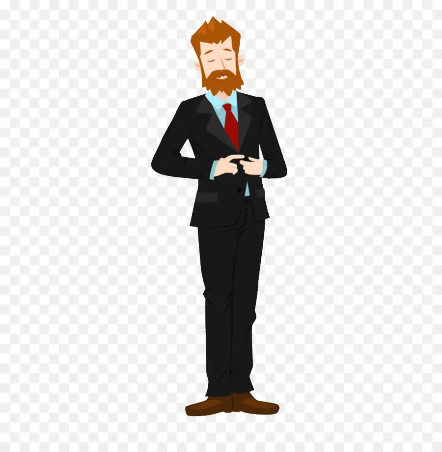 Hombre De Traje，Barba PNG