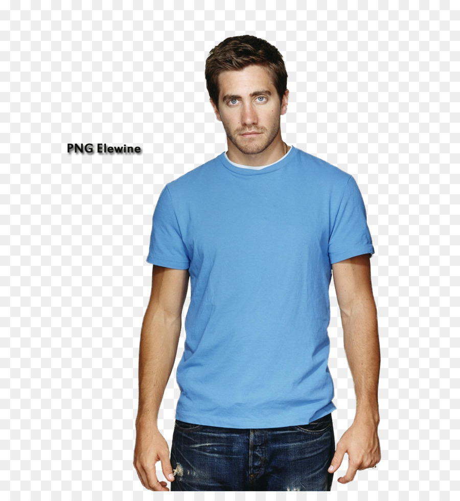 Hombre De Camisa Azul，Casual PNG