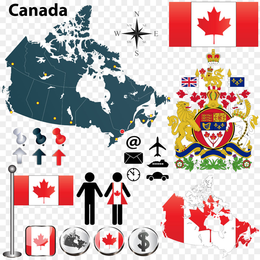 Canadá，Mapa PNG