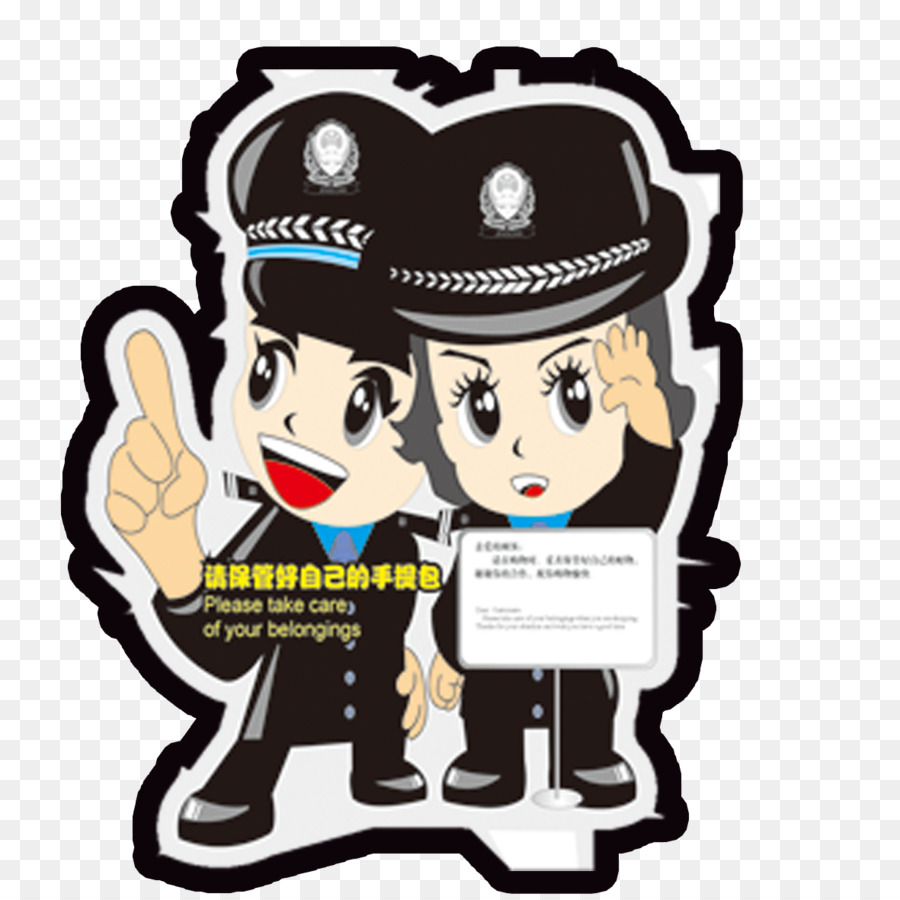 Oficial De Policía，De Dibujos Animados PNG