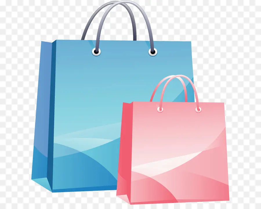 Bolsas De Compras，Bolso Azul PNG