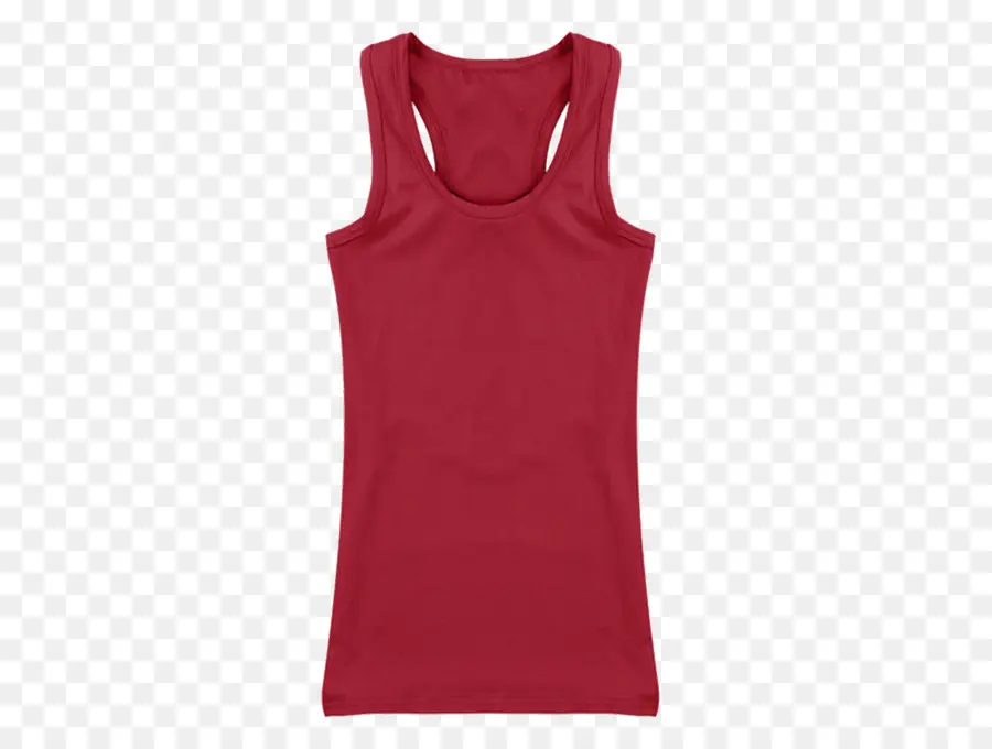 Camiseta Sin Mangas Roja，Sin Mangas PNG