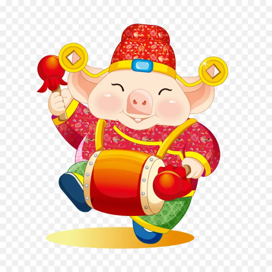 Cerdo，Año Nuevo Chino PNG