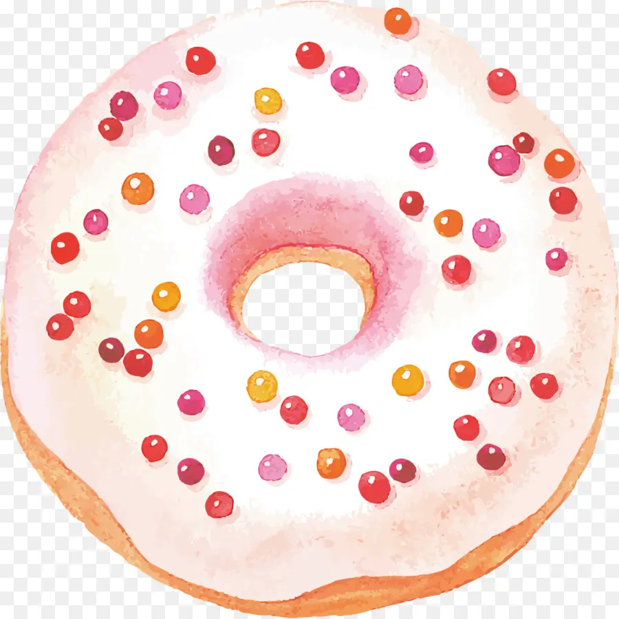 Donut Con Chispas，Pasteles PNG