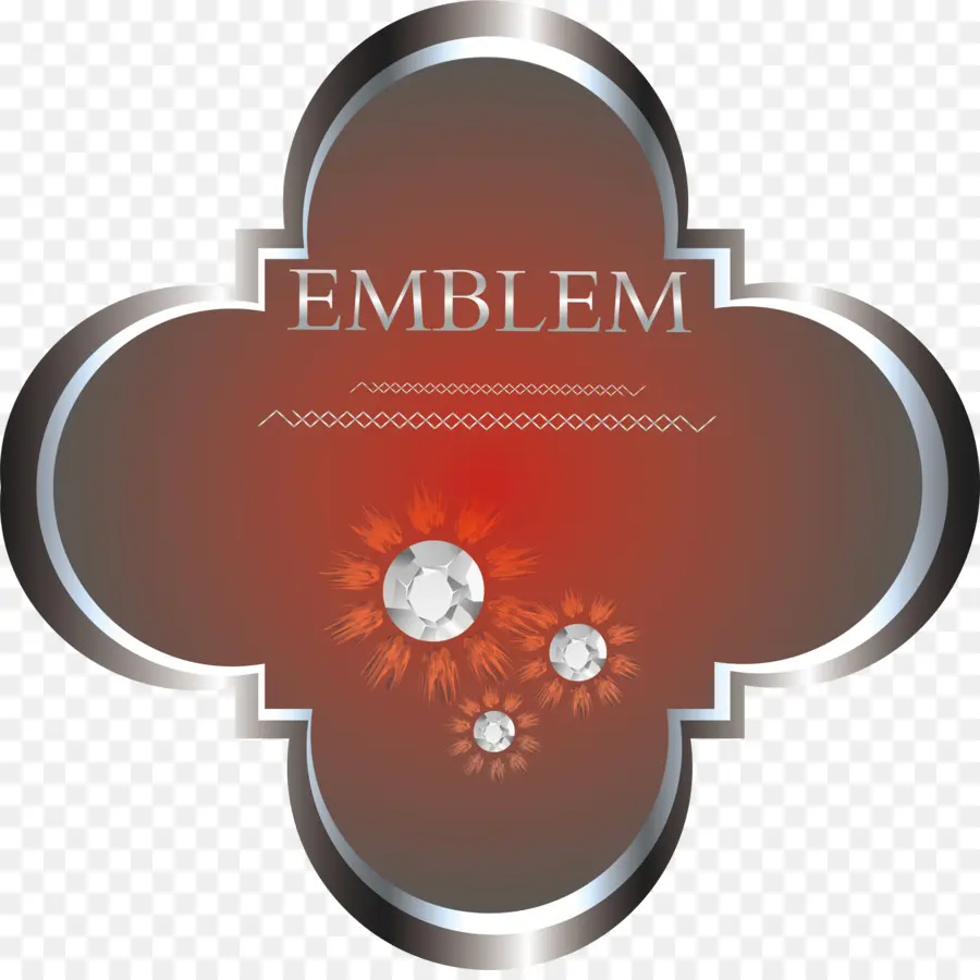 Emblema Con Gemas，Insignia PNG