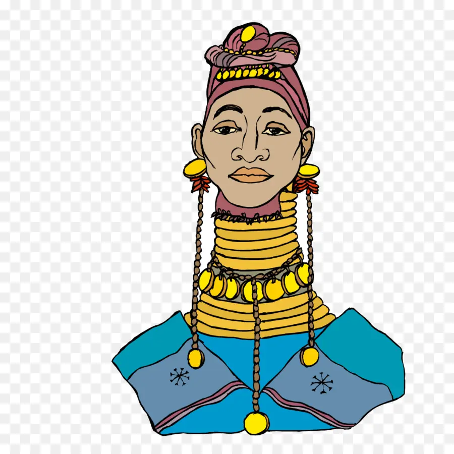 Mujer，Anillos De Cuello PNG