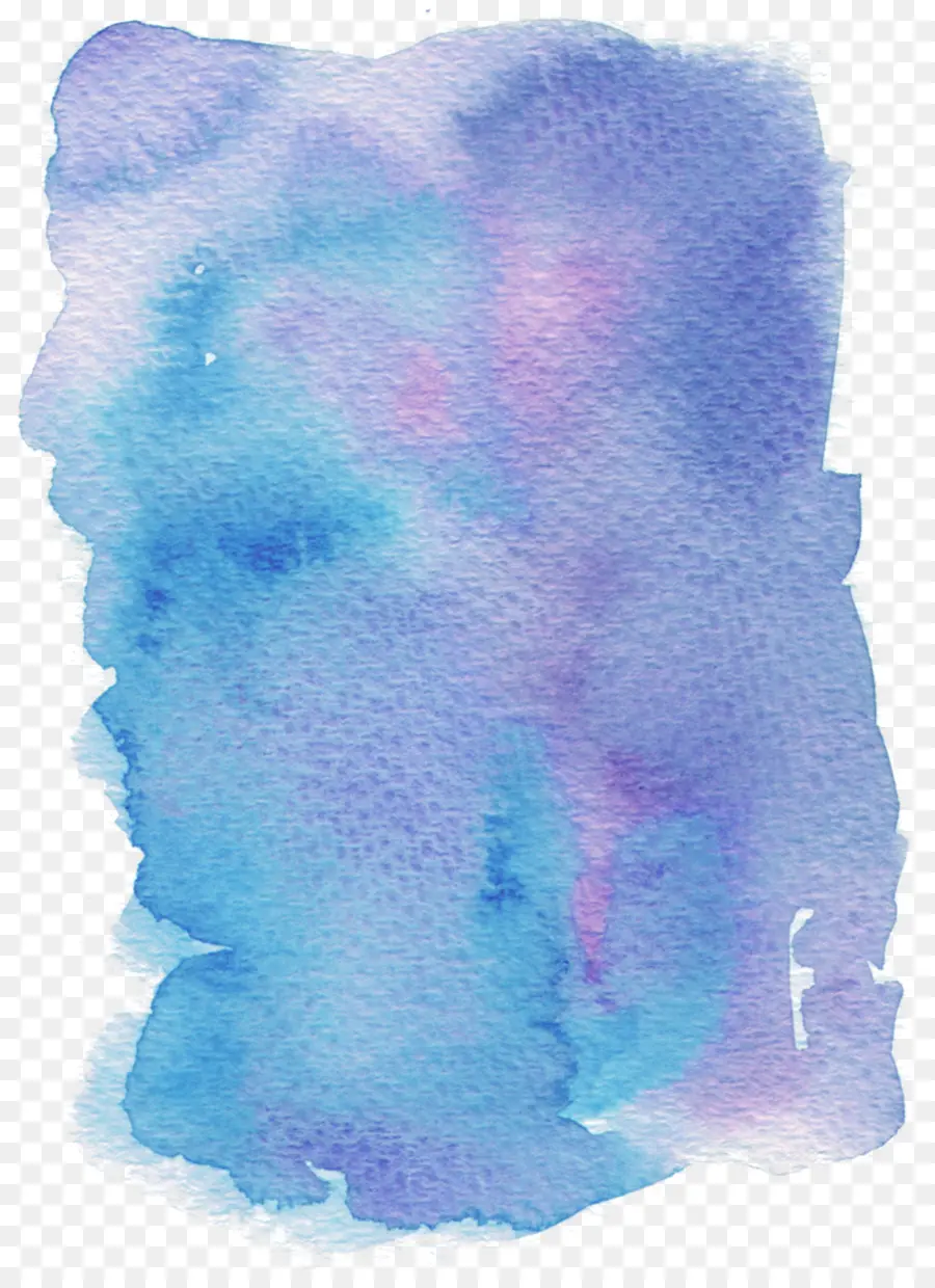 Azul，Pintura De Acuarela PNG