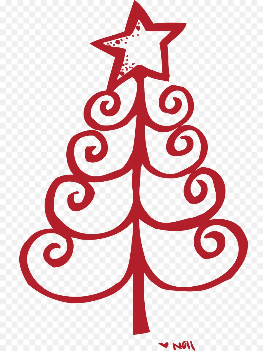 árbol De Navidad Rojo，Navidad PNG