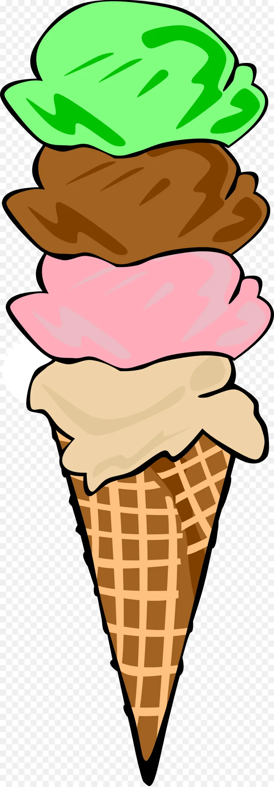 Helado，Cono De Helado PNG