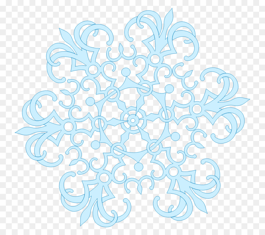 Copo De Nieve Azul，Invierno PNG