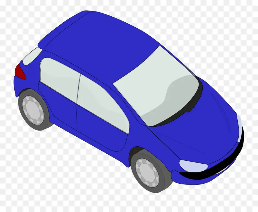 Azul，Coche PNG