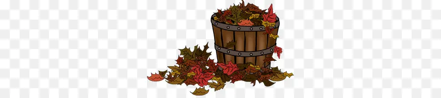 Hojas De Otoño，Balde PNG