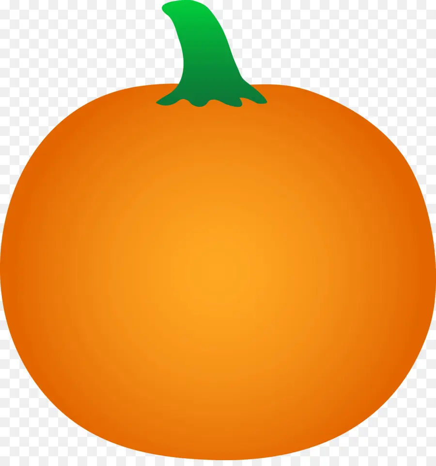 Calabaza Naranja，Tallo Verde PNG