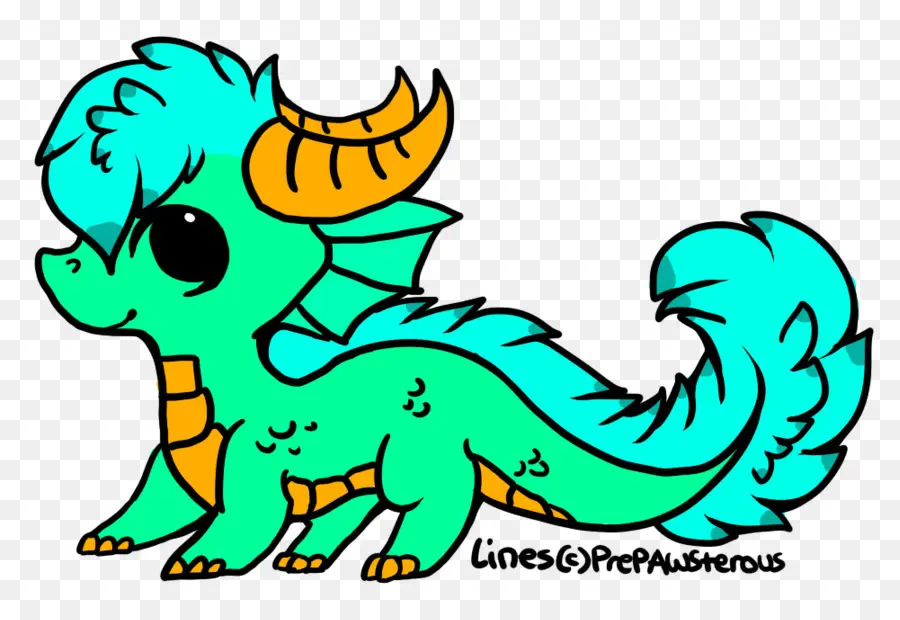 Dragón Lindo，Dibujos Animados PNG