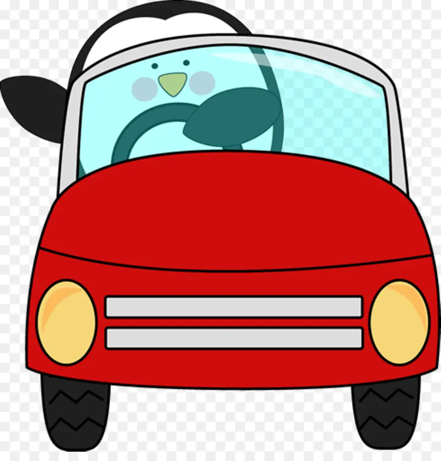 Pingüino En Coche，Vehículo PNG